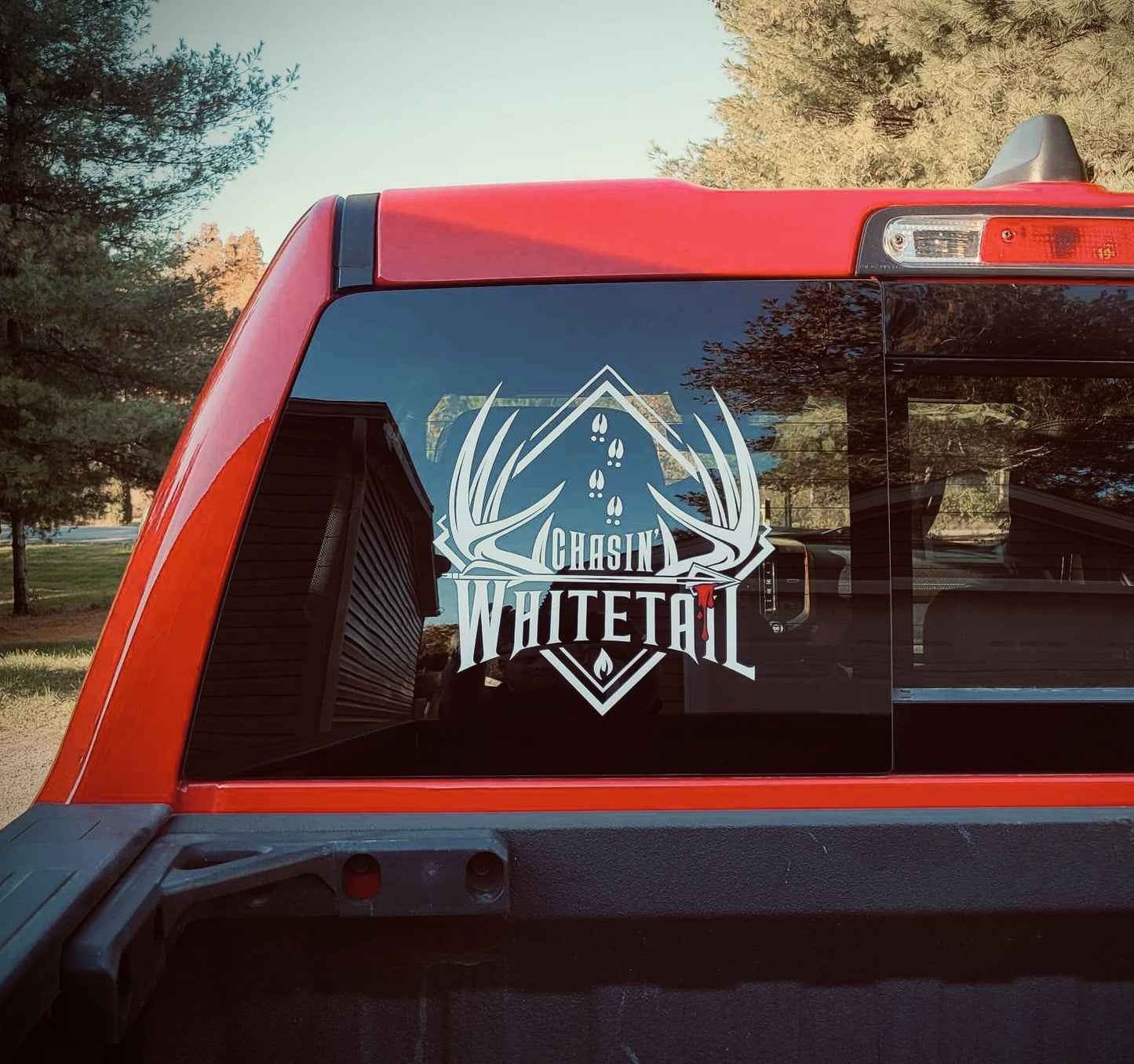 CHASIN' WHITETAIL | RAISED RACK DECAL